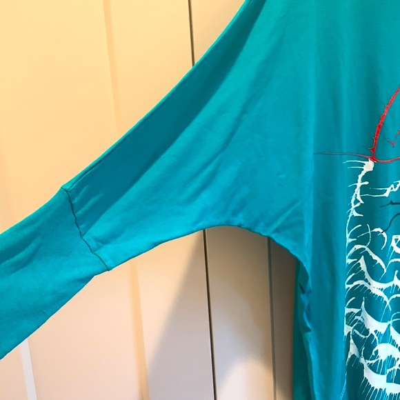 Oversized rare vintage ugly sweater Santa tee/dress - Picture 3 of 12